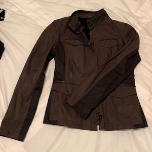 Ellie Tahari Black / Brown jacket size S
